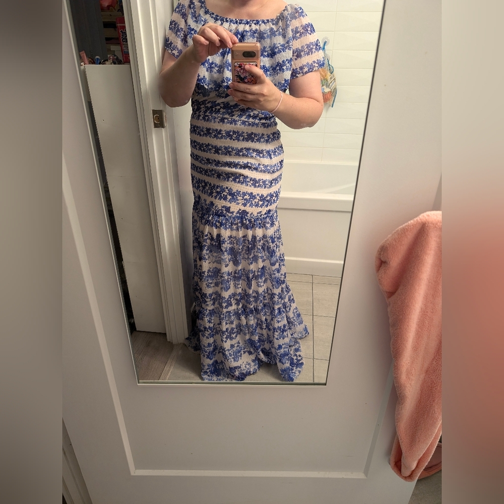 Eliza J long maxi floral dress